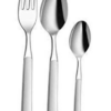 Shri & Sam Jewel Stainless Steel Cutlery Set, Silver, Pack of 18